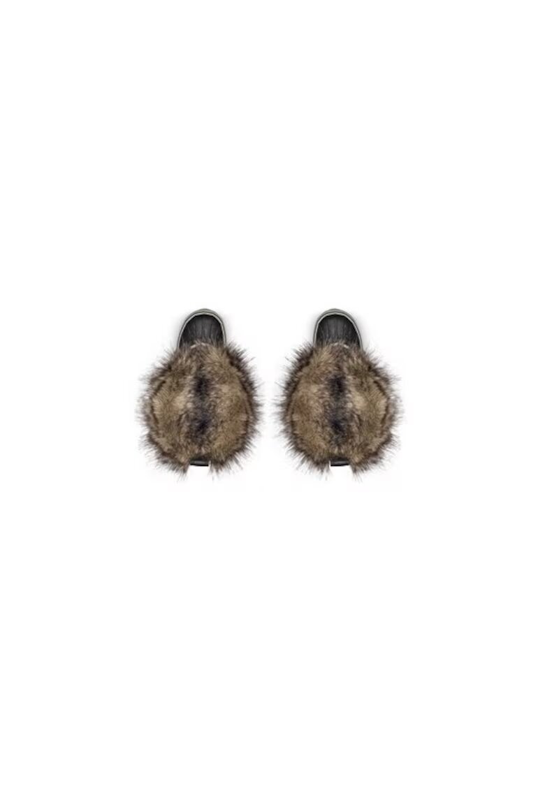 Sorel Ghete dama 304097355 - Piele naturala - Negru - Negru