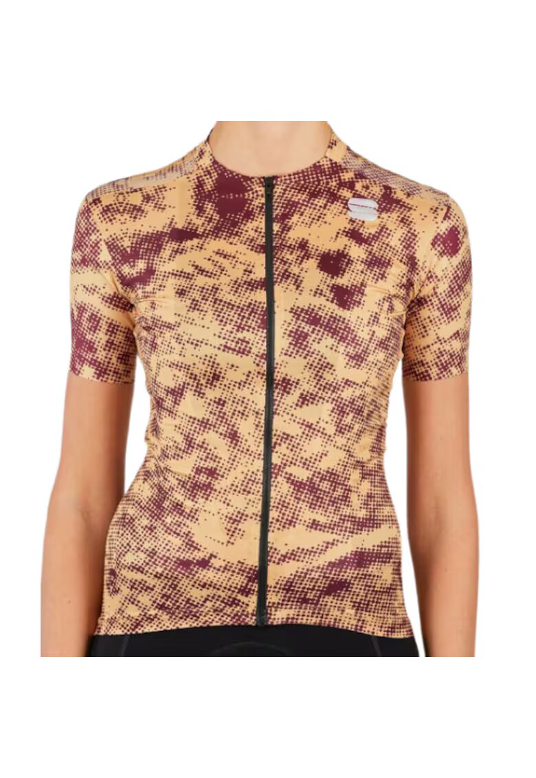Sportful Tricou ciclism dama Escape Supergiara SS 2021 Galben/Visiniu - Galben