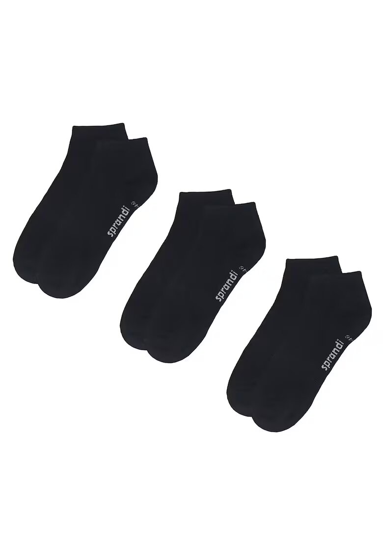 Sprandi Set 3 x Perechi sosete scurte barbati - negru