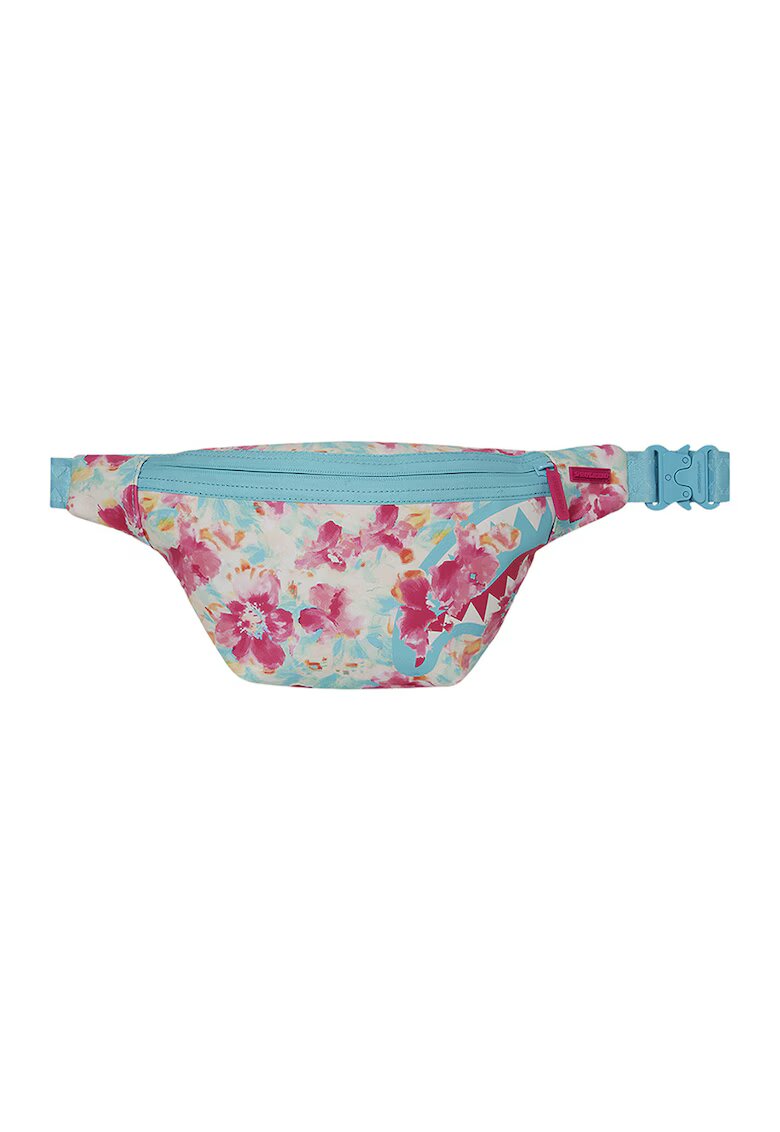 SPRAYGROUND Borseta cu fermoar - Alb fildes/Fucsia/Albastru deschis