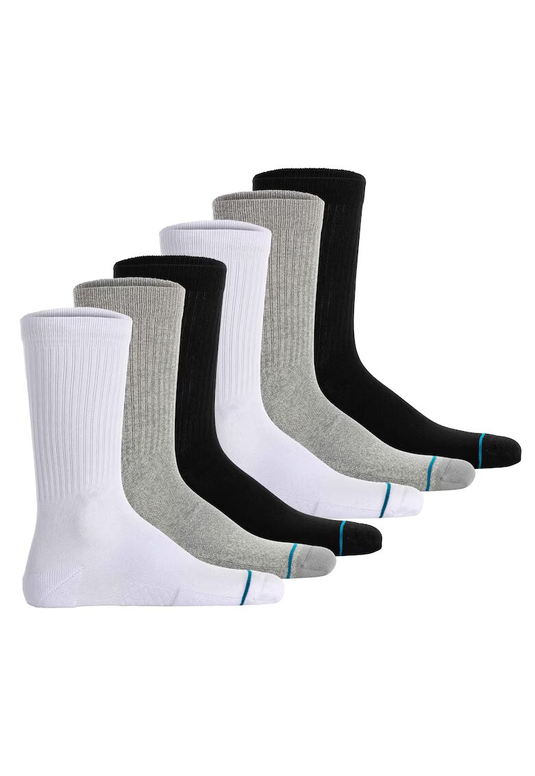 Stance Set de sosete unisex - 6 perechi - Alb/Negru/Gri