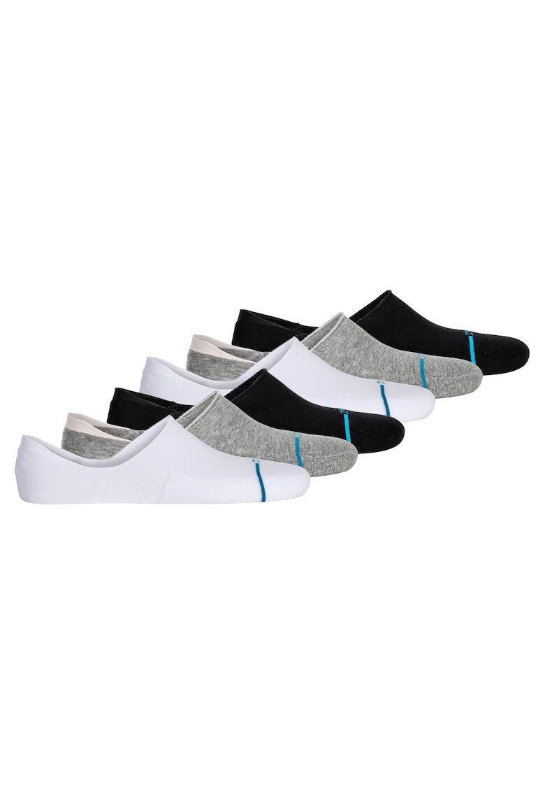 Stance Set de sosete unisex foarte scurte - 6 perechi - Alb/Negru/Gri