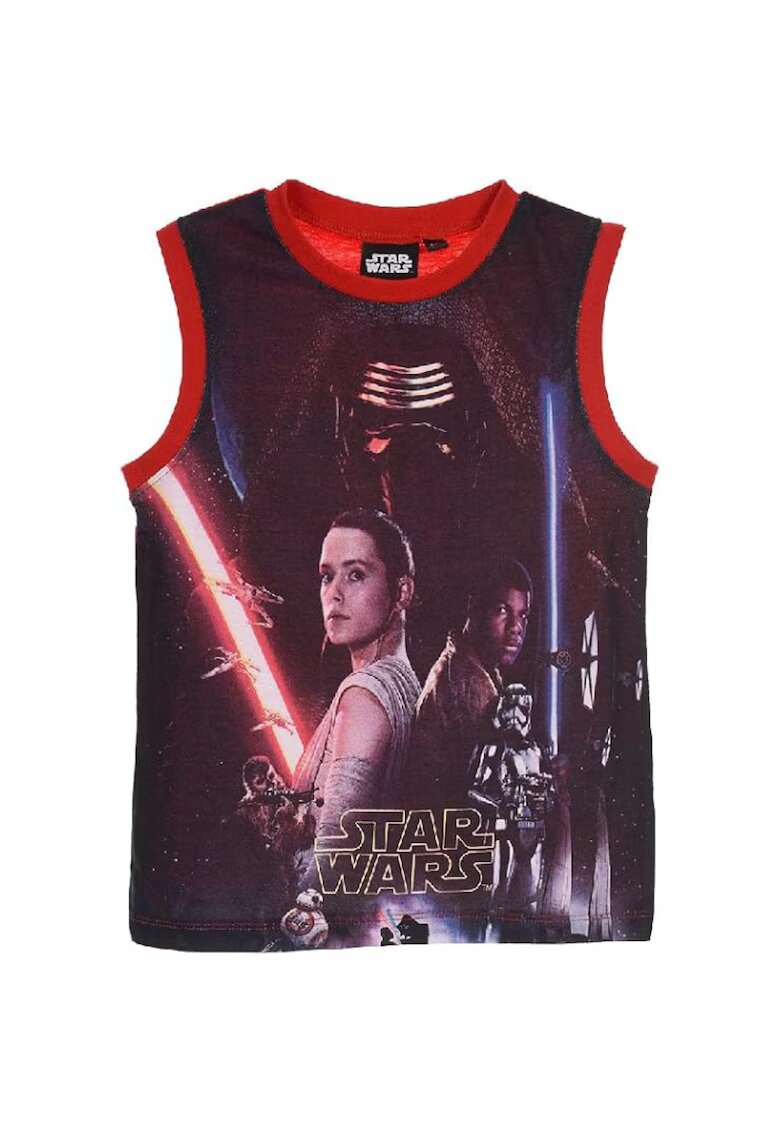 Star Wars Maiou baieti - Bumbac - Rosu -