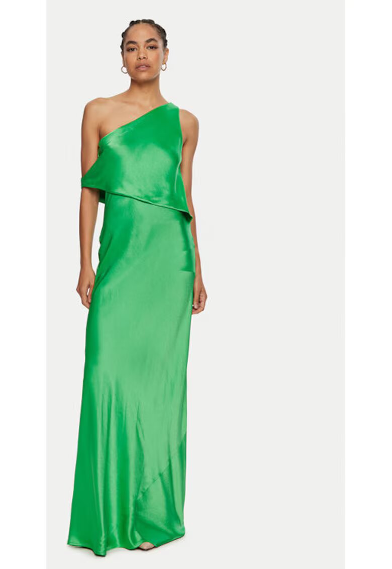 Staud Rochie dama - 304549137 - Acetat/Poliester - Verde - Verde