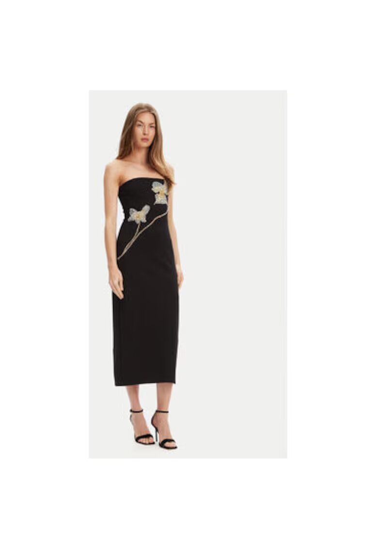 Staud Rochie dama R24F2171KP - Viscoza/Poliamida - Negru - Negru
