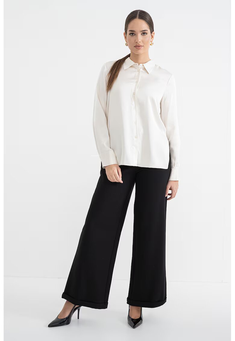 Stefanel Camasa regular fit uni - Bej deschis