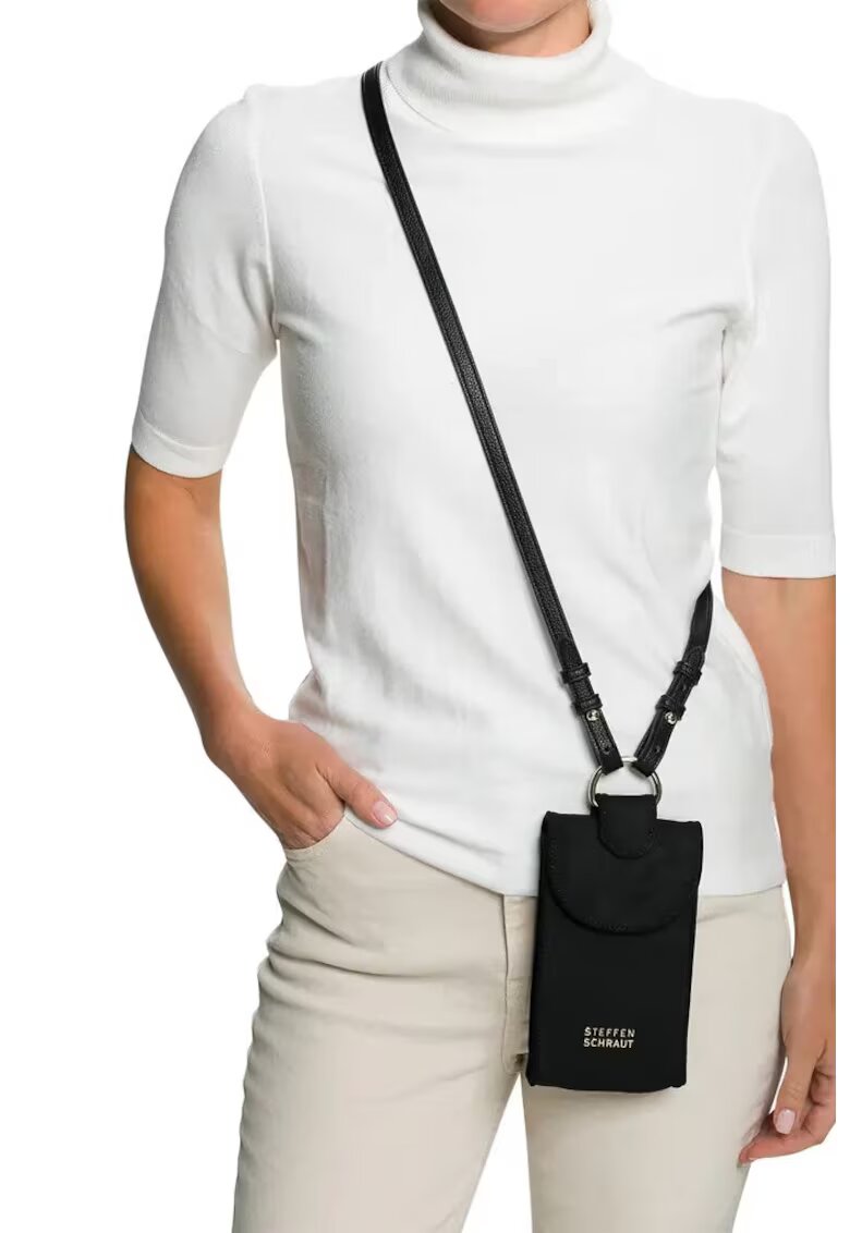 Steffen Schraut Geanta crossbody pentru telefon din piele intoarsa