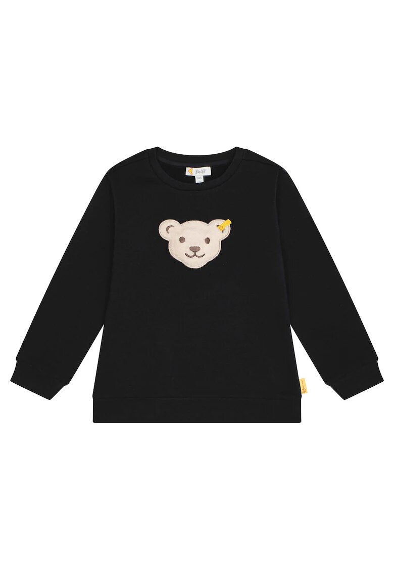 Steiff Bluza de trening cu detalii brodate - Negru
