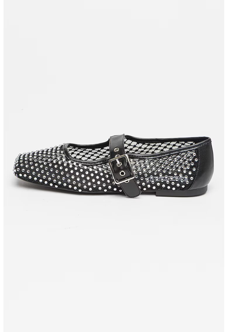 Steve Madden Balerini cu aplicatii din strasuri - Negru