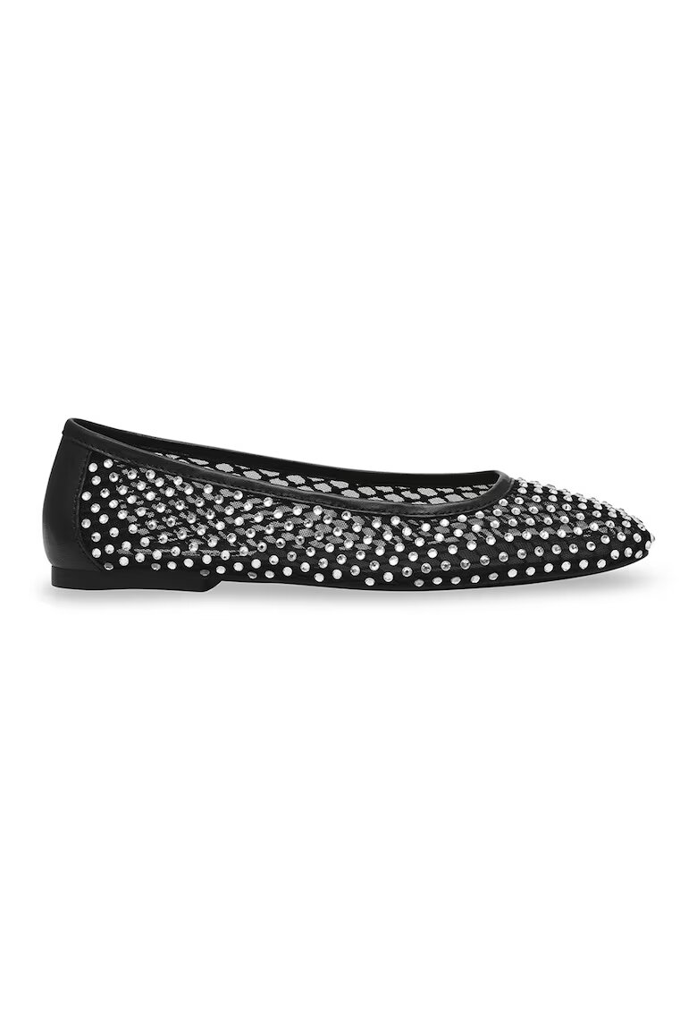 Steve Madden Balerini cu aplicatii din strasuri - Negru/Argintiu