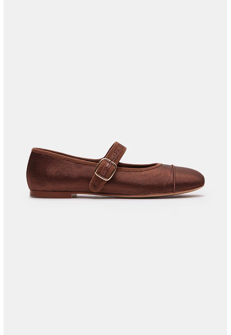 Steve Madden Balerini Mary Jane din piele ecologica Dory - Maro scortisoara