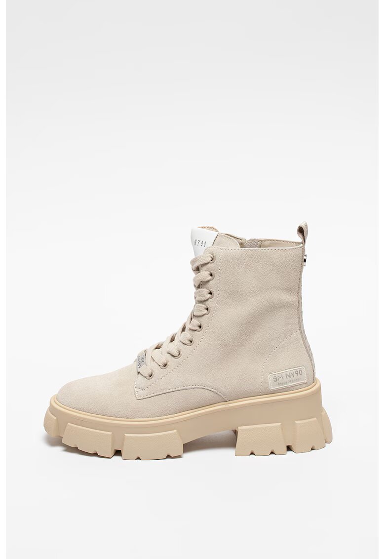 Steve Madden Bocanci de piele intoarsa cu talpa masiva Tanker