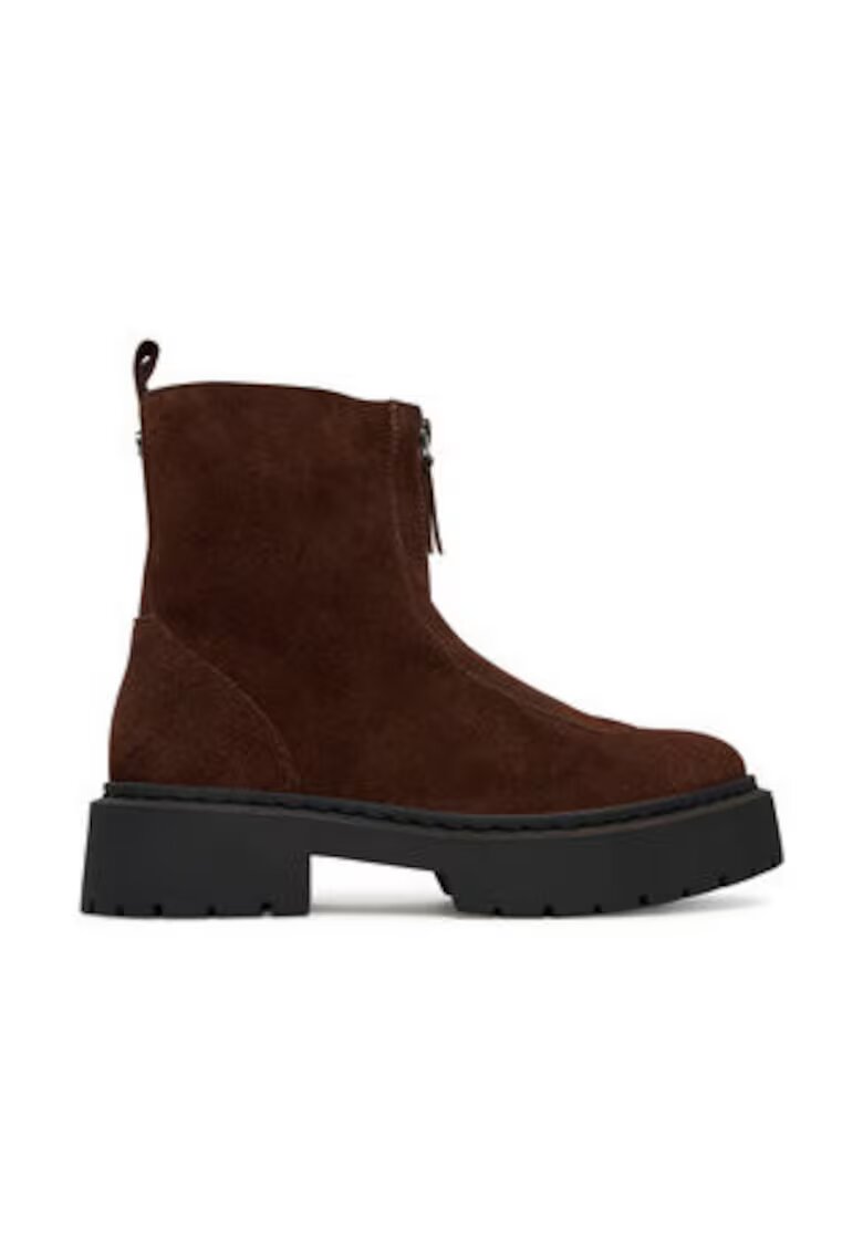 Steve Madden Botine dama piele naturala - Maro inchis