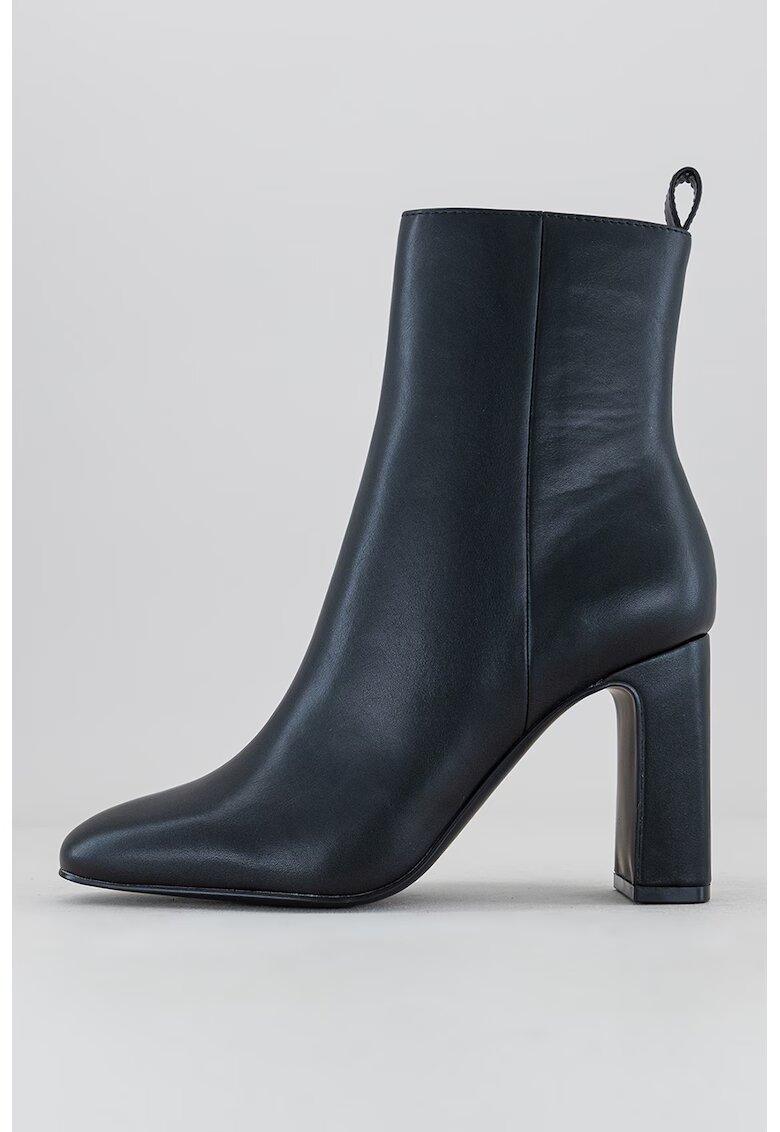 Steve Madden Botine de piele ecologica cu toc masiv Adelisa - Negru