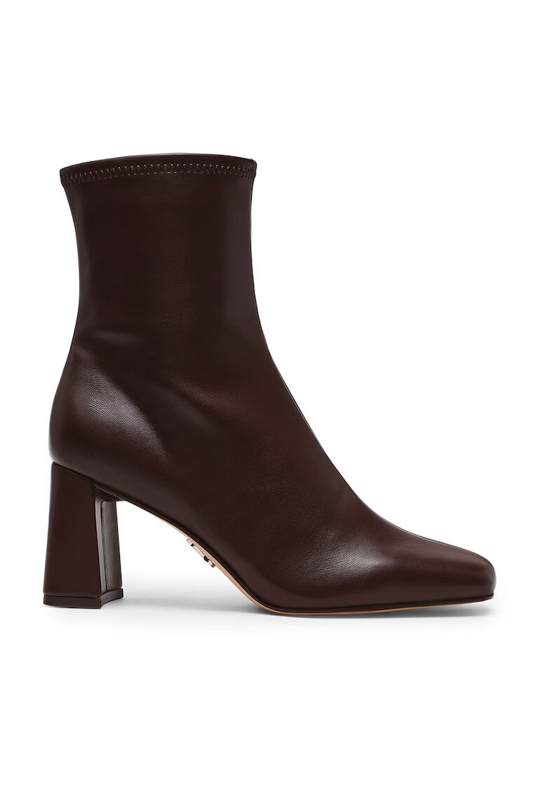 Steve Madden Botine de piele ecologica cu toc masiv Odesa - Maro