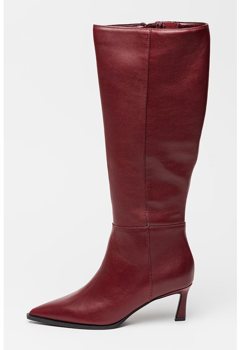 Steve Madden Cizme mid-calf din piele Lucid - Visiniu