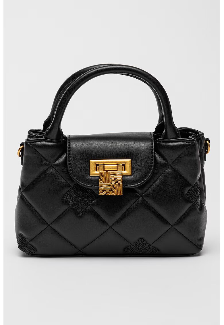 Steve Madden Geanta crossbody de piele ecologica cu logo Bosco - Negru
