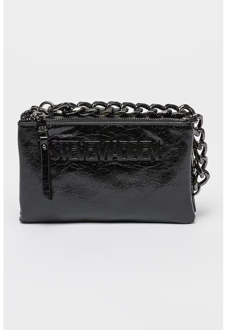 Steve Madden Geanta crossbody din piele ecologica cu logo Nicco - Negru