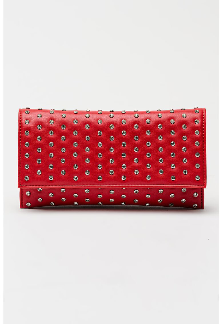 Steve Madden Geanta-plic de piele ecologica cu strasuri Bdiamond - Roz zmeuriu