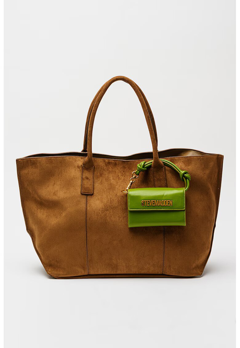 Steve Madden Geanta tote cu detaliu talisman - Maro scortisoara/Verde masliniu