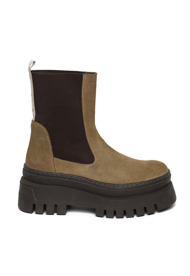 Steve Madden Ghete Chelsea de piele Cassandra - Maro taupe