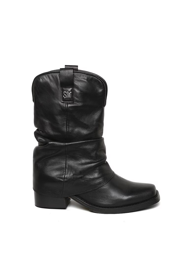 Steve Madden Ghete de piele fara inchidere Qiana - Negru