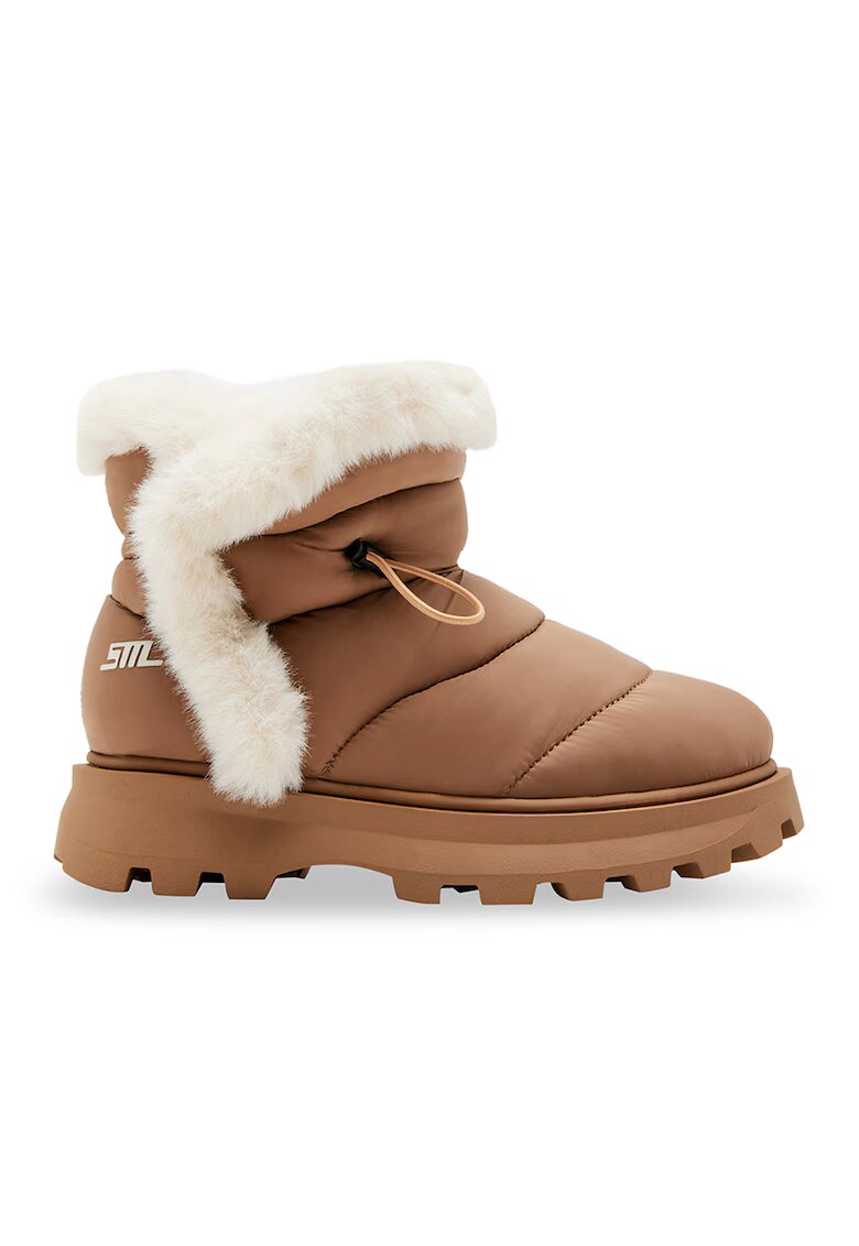 Steve Madden Ghete slip-on cu garnituri din blana sintetica Frostee - Caramel