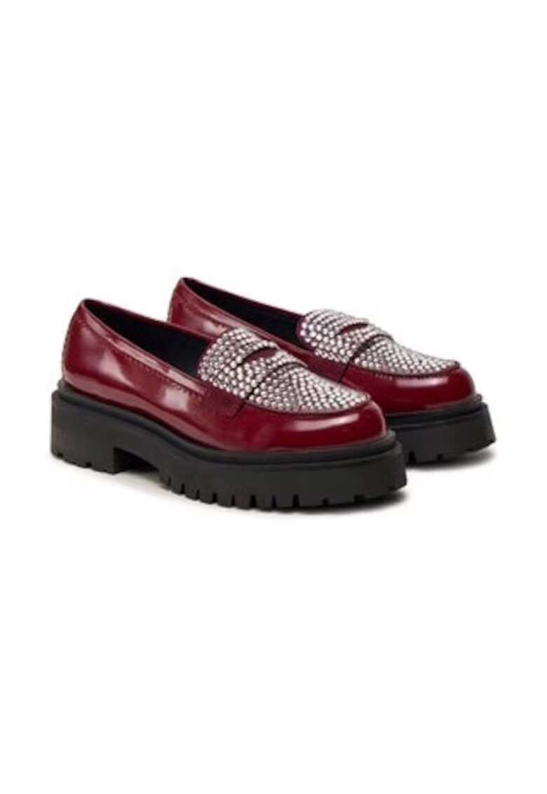 Steve Madden Mocasini dama - piele ecologica - burgundy - Visiniu