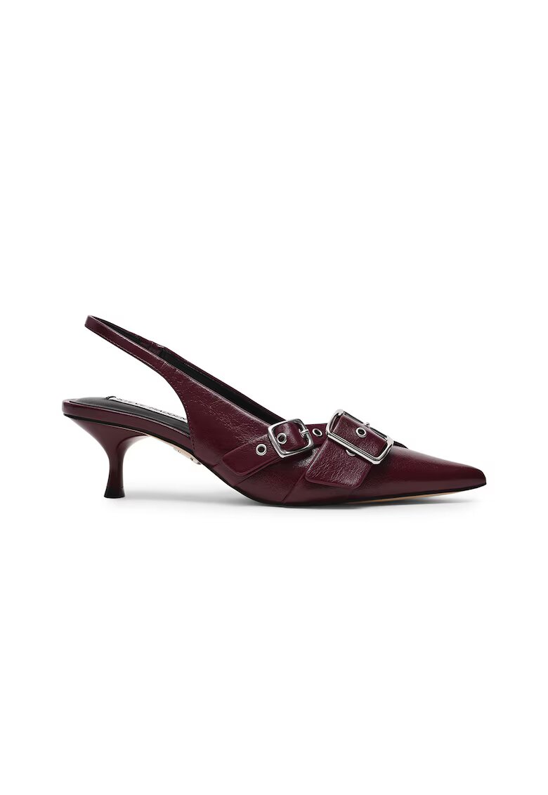 Steve Madden Pantofi cu varf ascutit - catarama si toc kitten - Visiniu