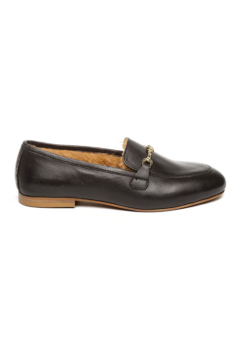 Steve Madden Pantofi loafer de piele ecologica - Negru