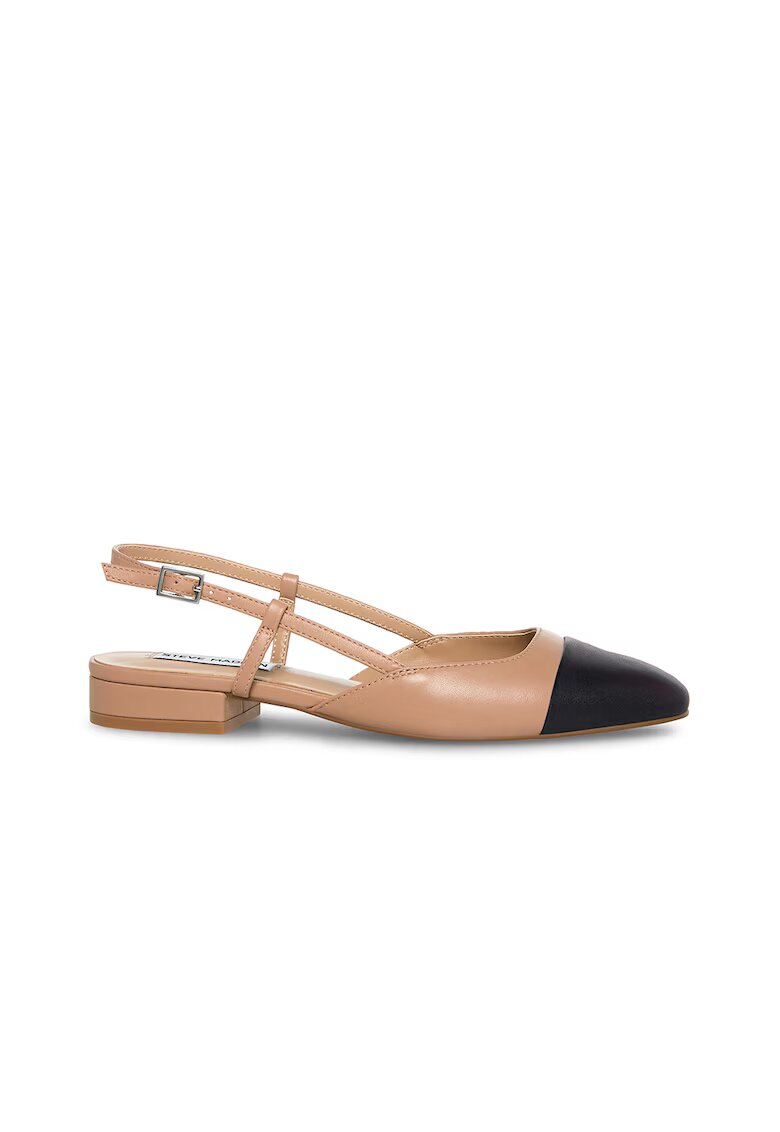 Steve Madden Pantofi slingback de piele Belinda - Negru/Maro