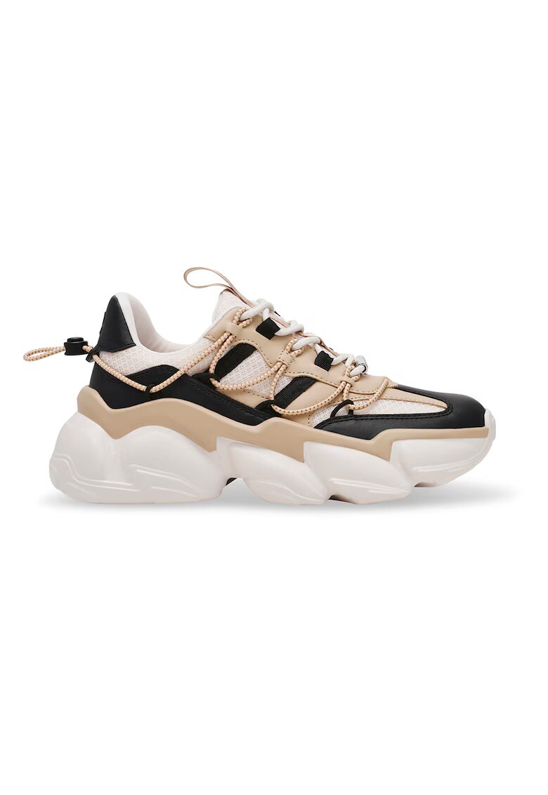Steve Madden Pantofi sport cu aspect masiv si insertii de plasa Spectator - Negru/Maro deschis