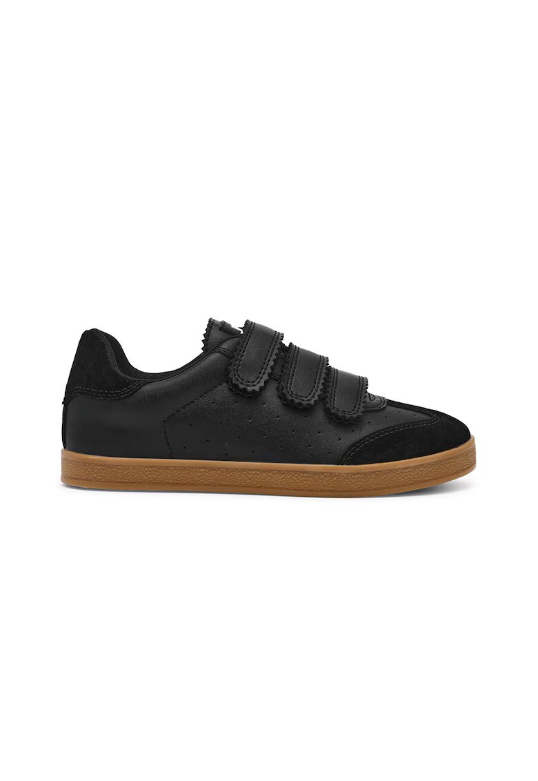 Steve Madden Pantofi sport Daybreak din piele intoarsa si piele cu velcro - Negru