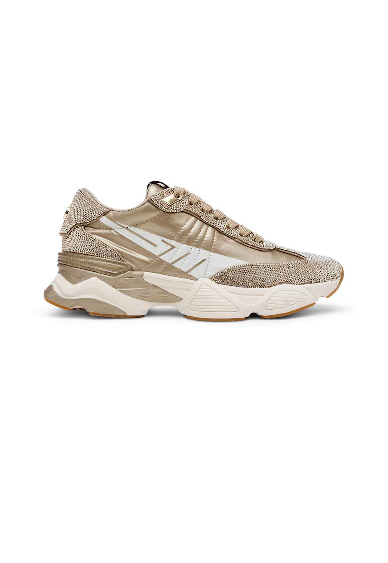 Steve Madden Pantofi sport din material textil Setback-R - Alb/Auriu