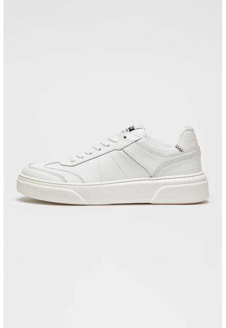Steve Madden Pantofi sport din piele cu garnituri din piele intoarsa Breakaway - Alb