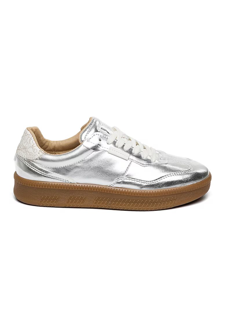 Steve Madden Pantofi sport Euphoria low-cut cu sireturi - Argintiu
