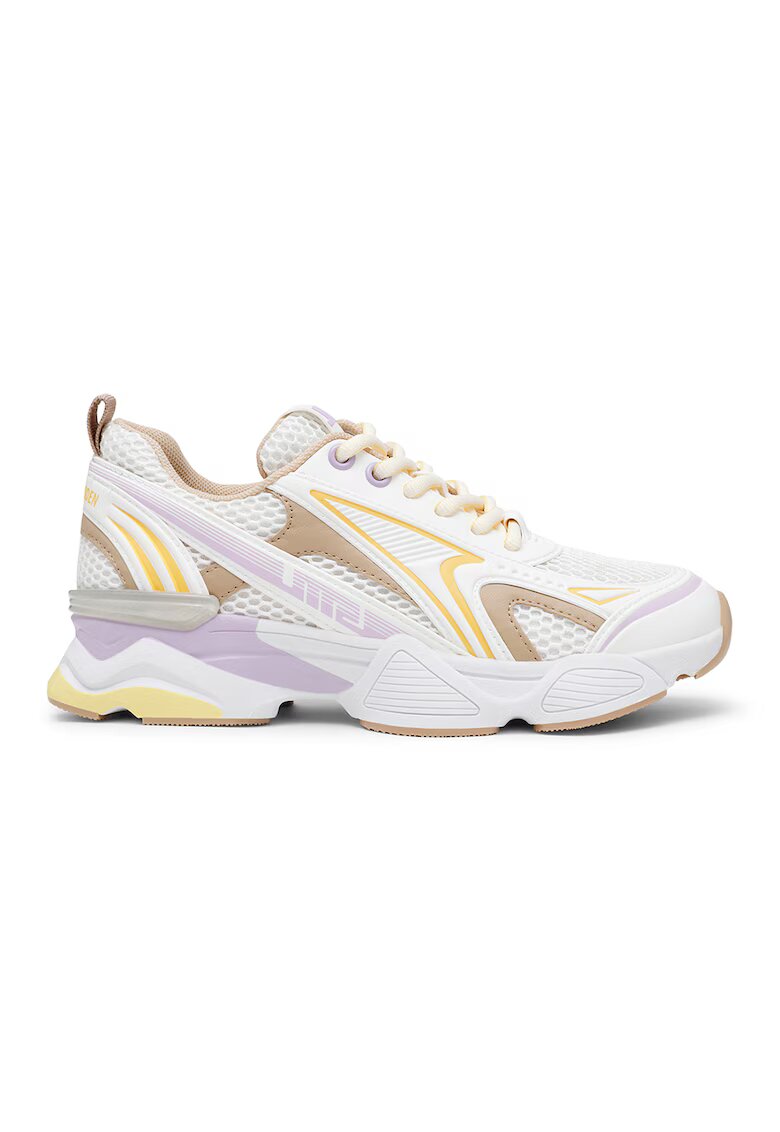 Steve Madden Pantofi sport low-cut Speedster-E - Galben pal/Alb optic/Bej deschis