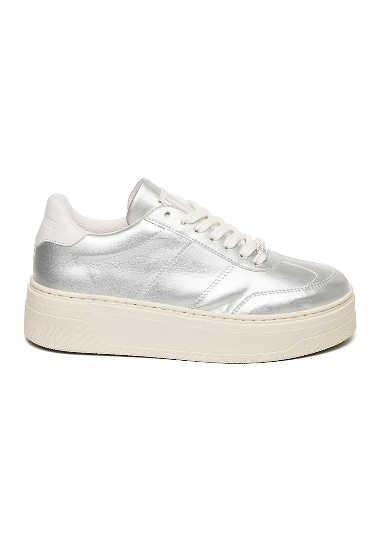 Steve Madden Pantofi sport Moxy low-cut cu platforma - Argintiu