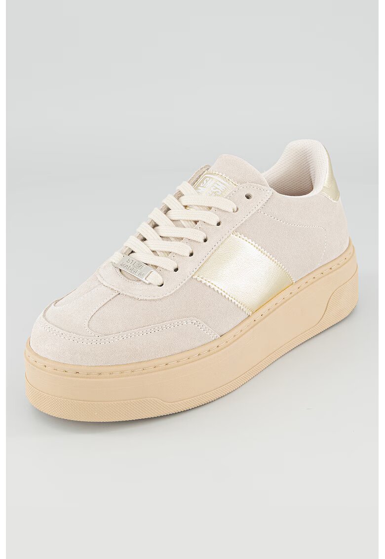 Steve Madden Pantofi sport Moxy low-cut cu platforma - Crem