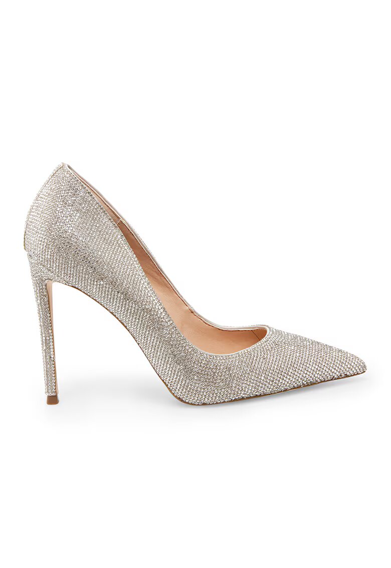 Steve Madden Pantofi stiletto cu toc inalt si cristale - Auriu