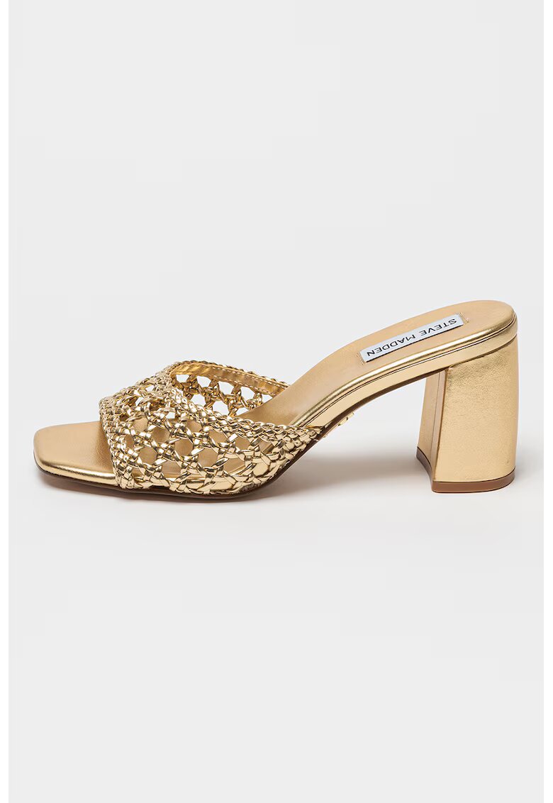 Steve Madden Papuci cu toc de piele ecologica Lovesick - Auriu