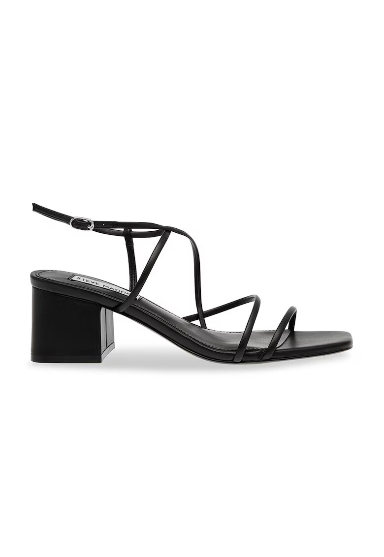 Steve Madden Sandale cu barete multiple si toc masiv Remmi - Negru