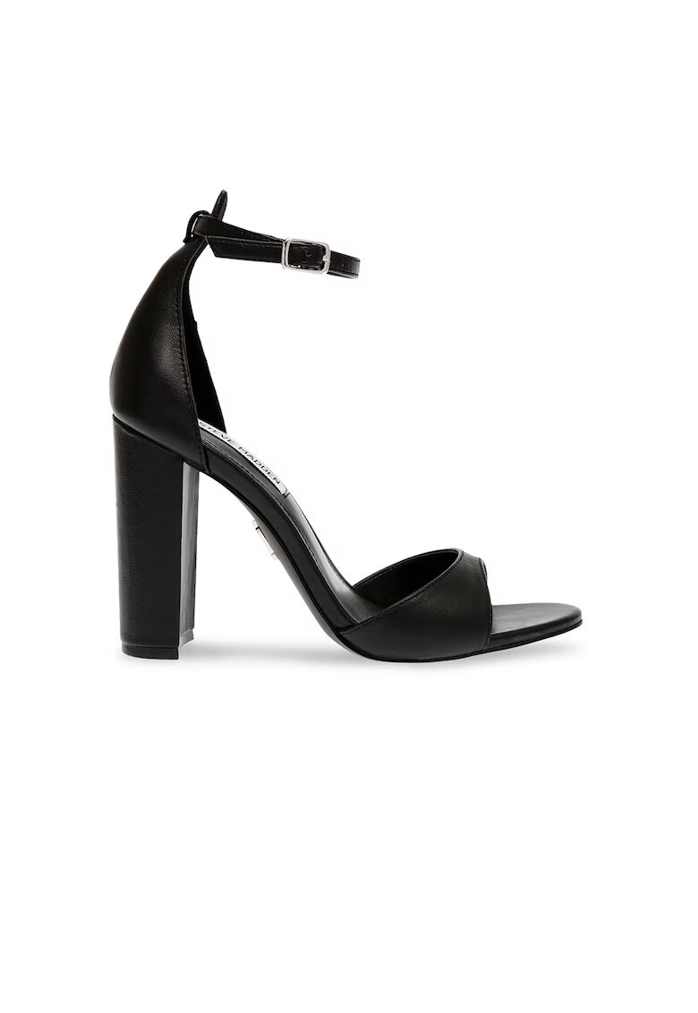 Steve Madden Sandale de piele cu bareta pe glezna - Negru