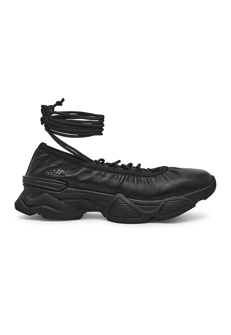 Steve Madden Tenisi din piele ecologica - Negru