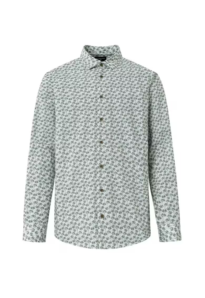 Strellson Cămașă regular fit cu imprimeu floral - Gri