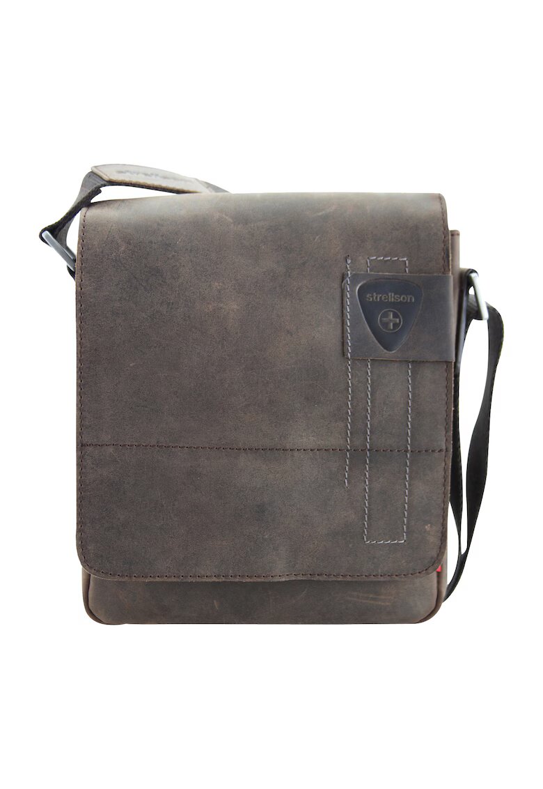 Strellson Geanta crossbody de piele - Maro