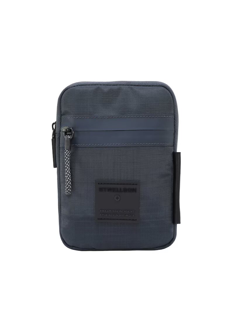 Strellson Geanta crossbody unisex cu buzunar frontal - Albastru