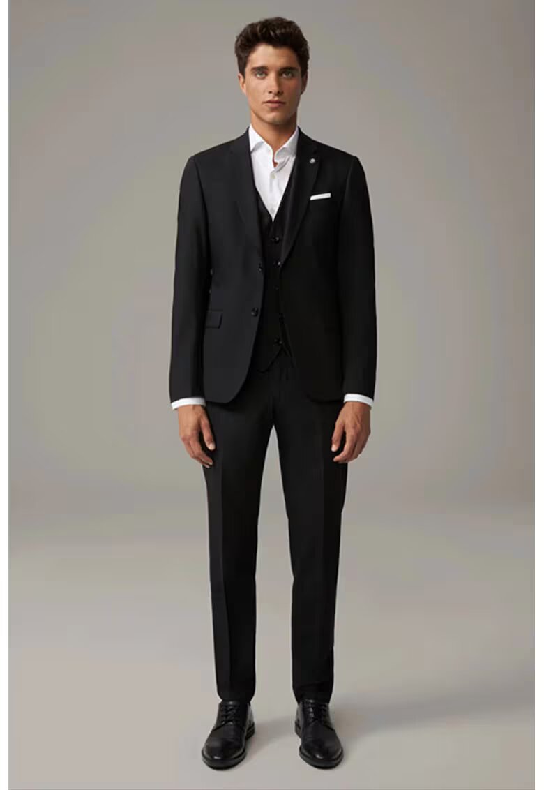 Strellson Pantaloni regular fit cu buzunare laterale STR10 - Negru