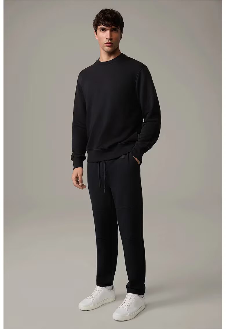 Strellson Pantaloni regular fit cu snur in talie - Negru