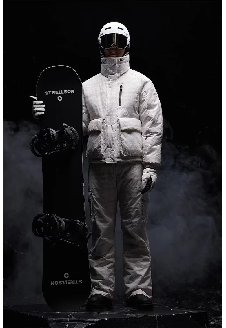 Strellson Pantaloni termocromatici cu buzunare laterale - Alb
